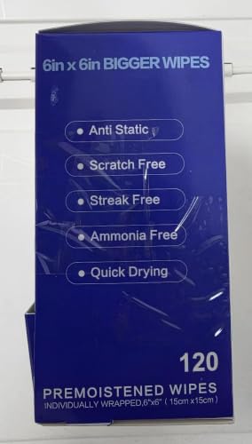 ARCHXX Screen Wipes for Electronics, 240 Count 6"x6" Pre-Moistened Screen Cleaner for Screens, Computer,Laptop,Tablet,Phone,Monitor,Car Screen Cleaner, Lens Wipes Individually Wrapped - size: 1 Count (Pack of 240)