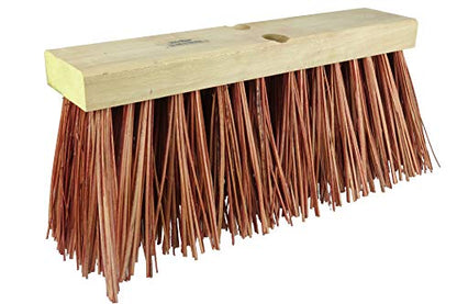 Weiler 70209 16" Block Size, Dyed Palmyra Fill, Hardwood Block, Street Broom, Made in the USA - size: 16", style: Dyed Palmyra
