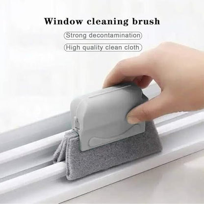 Window Groove Cleaning Brush, 2Pcs Groove Gap Detachable Window Track Cleaning Brushes for Air Conditioning Shutter Sliding Door