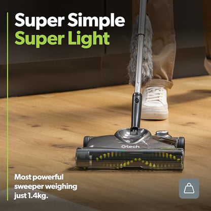 Gtech SW22 Cordless Lithium Carpet and Hardwood Floor Sweeper - Cordless Adjustable Vacuum - Up to 90 Minutes of Runtime - Rechargeable 7.4v Li-ion Battery - Lightweight (3 lbs.) - style: Lithium Sweeper SW22