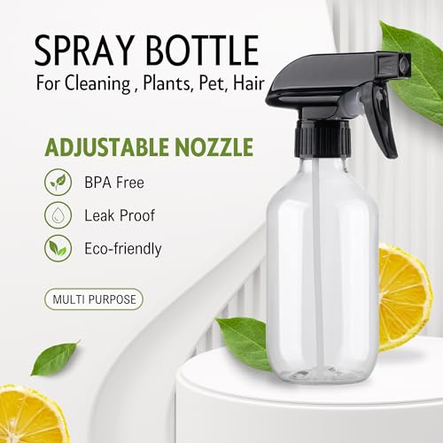 Spray Bottles 1 Packs-10 oz/300 ml Plastic Refillable Containers - BPA Free Fine Mist Small Spray Bottle with Adjustable Nozzle for Hair, Cooking, Cleaning, Plant - size: 10 Ounces