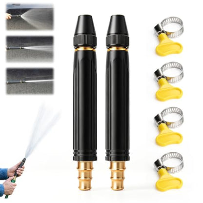2026 New Heavy Duty Adjustable Twist Hose Nozzle Jet Nozzle, High Pressure Powerful Cleaning Spray Evenly, Jet Nozzle for Outdoor Cleaning, Watering Plants and Car Washing (Style-B*2) - color: Style-B*2