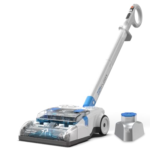 ZenFloor Cordless Hard Floor Cleaner Machine, Floor Scrubber with Power Bristle Brush Roll, Lightweight, Fast Dry, Ideal for Hardwood, Tile, Vinyl, Laminate｜One-Quick Battery Ecosystem