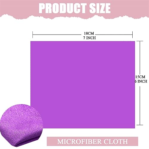Microfiber Cleaning Cloth for Glasses, 30 Pack Ultra Fine Lens Cleaning Clothes for Screens Eyeglasses and Phones(6X7 INCH)
