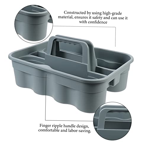 GLEAVI Large Storage Wicker Basket Cleaning Supply Organizer Carrier Box Case