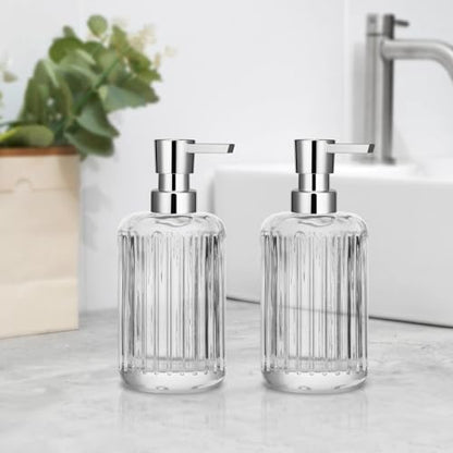 2 Pack Soap Dispenser Pump Replacement 28/400 Thread Lotion Pump Head for Regular Mouth Refillable Bottles for Kitchen & Bathroom(Silver) - color: Silver-3