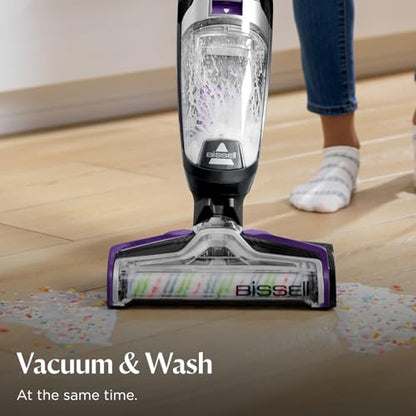 BISSELL Crosswave Pet Pro All in One Wet Dry Vacuum Cleaner and Mop for Hard Floors and Area Rugs, Purple, 2306A - style: CrossWave Pet Pro