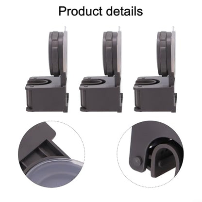 3-Piece Wall-Mounted Suction Cup Broom Holder and Mop Organizer for Kitchen, Bathroom & Garage – Strong Vacuum Clamp Hooks for Brooms, Mops, Pans(B) - size: B