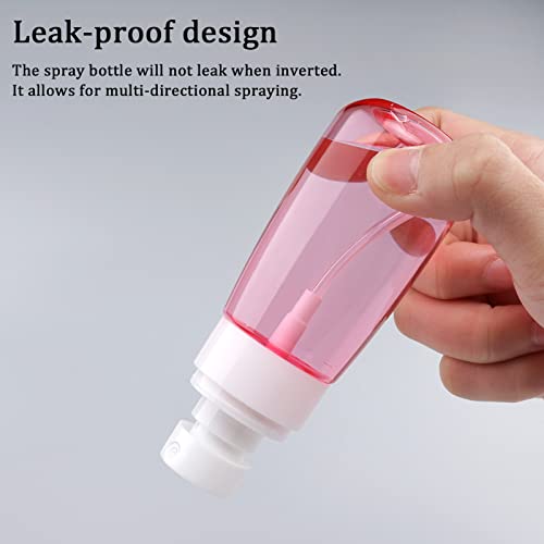 Cosywell Travel Size Spray Bottle TSA Approved 2oz 60ml 3 Pack Leak Proof Fine Mist Spray Bottles Empty Plastic Refillable Mist Sprayer for Perfume Essential Oils Toners Rose Water Cosmetics (3Pink) - color: 3 Pink, size: 2 oz