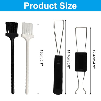 Keycap Remover Tool Set, Keycap Pullers (2 Pcs) & Keyboard Brushes (2 Pcs) for Keyboard
