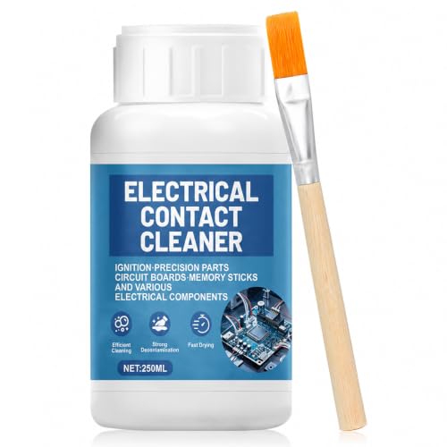 JAOJAO Electronic Contact Cleaner, Circuit Board Cleaner Fast Drying Precision Electronics Cleaning for Circuit Boards Appliance Control Boards Switches & Connectors, 250ml Transparent