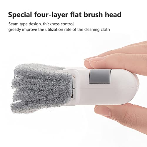 HERCHR Window Groove Cleaning Brush, Window Track Cleaning Tools Sliding Door Track Cleaner Groove Cleaning Tool