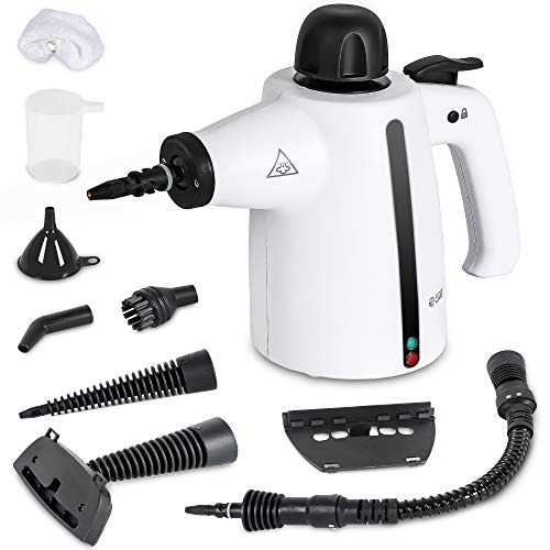Handheld Steam Cleaner, 9-Piece Accessory Set, White, Steamer for Cleaning, Couch Cleaner, Steam Cleaner Carpet and Upholstery - size: 9-Piece Accessory Set
