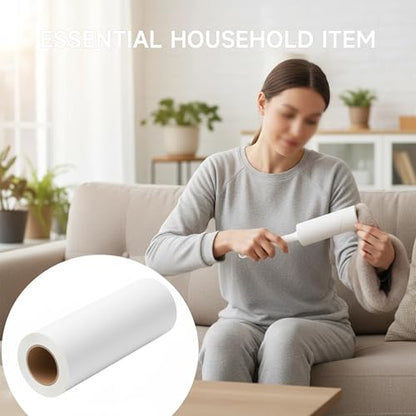 5 Pack 4 Inch Lint Roller Refills, 60 Sheets Per Roll - 300 Total Sheets | Sticky Adhesive Lint & Pet Hair Remover for Clothes, Furniture, Car Seats & Bedding (5, 4 Inch) - size: 4 Inch