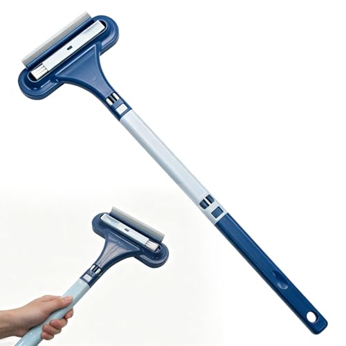 Window Screen Cleaning Brush, 2026 Upgraded 3 in 1 Mesh Cleaner Brush, Window Screen Cleaner Tool with Squeegee, Multifunctional Screen Brush, Double Sided Wet & Dry Dual Use (Blue )