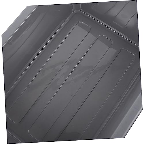 PRETYZOOM Commercial Plastic Utility Tote Bus Tub for Restaurant Rectangular Dish Washing Basin with Handles Multi-Purpose Storage for Dishes Toys and More