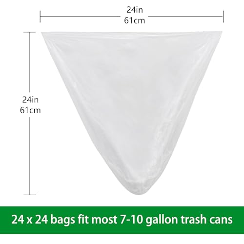 TYPLASTICS Trash Can Liners - Wholesale 1000 Count 7-10 Gallon Trash Bags on Perforated Roll Small Garbage Bags for Light Office Trash Bathrooms Hotels Recycling Commerical and Industrial 24" x 24" - size: 50 Count (Pack of 20)