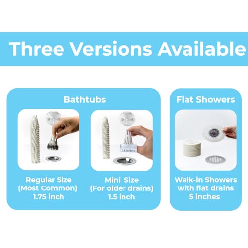 Disposable Mini HairClaw 20 Pack | Extra Small Bathtub Hair Catcher Strainer Trap for 1.5 inch Tub Drain | Eco-Friendly Bioplastic - size: X-Small