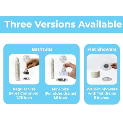 Disposable Mini HairClaw 20 Pack | Extra Small Bathtub Hair Catcher Strainer Trap for 1.5 inch Tub Drain | Eco-Friendly Bioplastic - size: X-Small