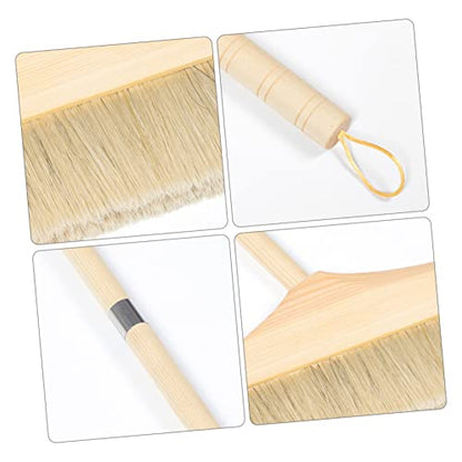 Outanaya Long Handle Soft Bristle Broom for Home Rv Cleaning Lightweight Detachable Design for Indoor Floors Carpets and Reach Corners