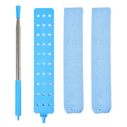Retractable Gap Duster Cleaner Cleaning Tools with 2 Microfiber Dusting Cloths Washable Duster for Cleaning Under Appliances Furniture Couch Fridge - size: 30-100inch