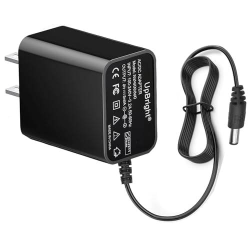 UpBright 8.5V AC/DC Adapter Compatible with Hurricane Spin Scrubber Brush HSS1 Rechargeable Turbo Scrubber TeleBrands Corp SpinScrubber Brush HSSI JF-DY085030 8.5VDC 300mA Power Supply Battery Charger