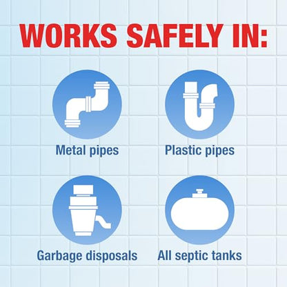 Drano Balance Drain Clog Remover and Cleaner, Non-Corrosive Formula, Safe on All Pipes and Septic Tanks, Formulated Using Only Essential Ingredients, 32 Fl Oz - size: 32 Fl Oz (Pack of 1)