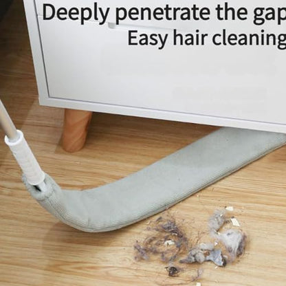 Retractable Gaps Dust Cleaner, Microfiber Duster Dust Brush with Extension Pole, Flat Duster with Dusting Cloths, for Cleaning Under Appliances, Furniture, Couch, Fridge