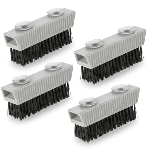 Grip Clean Nail Brush for Cleaning Fingernails – Heavy Duty Nail Brush with Extra Stiff Bristles - Fingernail Brush & Nail Scrubber Brush with Suction Cup Backing for Men & Women - 4 Pack - style: 4 Pack