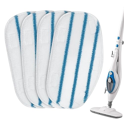 Steam Mop Pads Compatible with PurSteam ThermaPro 10-in-1 and ThermaPro 211 Steam Mop Cleaner Microfiber Pur steam Mop Replacement Pads Washable Reusable Steam Mop Pads for Steamer Floor Cleaning - color: 4 Pack-pursteam Thermapro Steamer Mop Pad