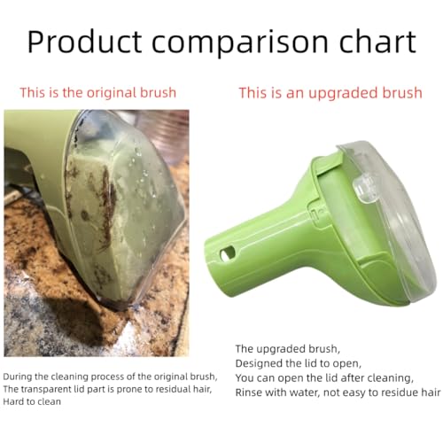 Upgraded 5.3in 1400B Little Green Machine Multi-Purpose Tools Brush Replacement Parts Compatible with 1400B 4075 3194 3353 2458 3588F 1986 1425 2513E Tough Stain Brush Tool Attachments (green 1+2) - color: Upgrade (Green 1+2)