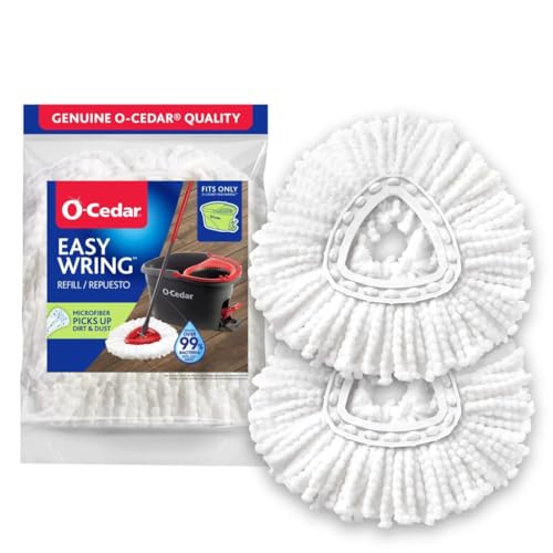 O-Cedar EasyWring Spin Mop Head Refill (Pack of 2) - size: 2 - Pack, style: EasyWring