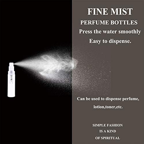 Mini Spray Bottles 70PCS 5ML Clear Plastic Empty Sample Containers Fine Mist Perfume Travel Refillable Spray Bottle Perfume Atomizer Small Travel Size Spray Bottle for Cleaning, Essential Oils - style: 70PCS,5ML