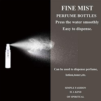 Mini Spray Bottles 70PCS 5ML Clear Plastic Empty Sample Containers Fine Mist Perfume Travel Refillable Spray Bottle Perfume Atomizer Small Travel Size Spray Bottle for Cleaning, Essential Oils - style: 70PCS,5ML
