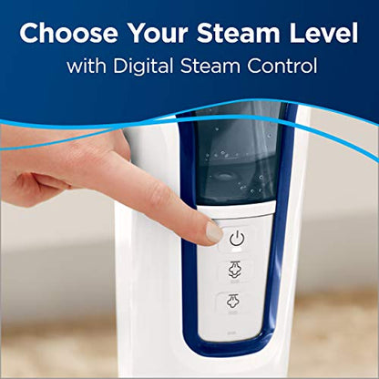 Bissell PowerFresh Deluxe 1806 Steam Mop for Tile, Hardwood & Sealed Floors w/Built‑in SpotBoost Brush, Fast 30‑Second Warm‑Up, Variable Steam Levels, Fresh Scent Discs Compatible - style: PowerFresh Deluxe