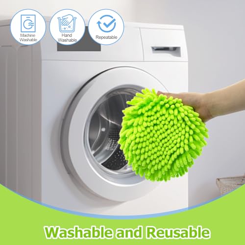 Mop Heads Replacements Compatible with O-cedar Easy Wring 1-Tank System,Mop Replace Head for Dry/Wet Use,4 Pack Reusable Spin Mop Replacement Head,Washable Chenille Dust Mop Refills for Floor Cleaning - size: 4 Pack