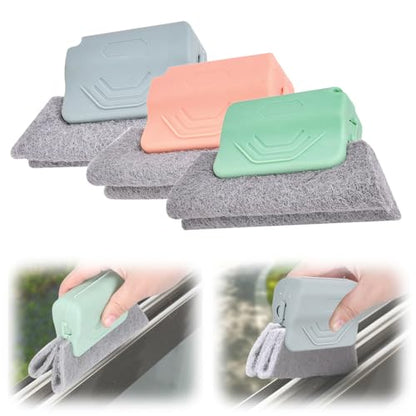 Magic Window Track Cleaner, 2026 New Window Groove Cleaning Brush, Handheld Window Track Cleaning Tools for Window lides Gaps, Sliding Door Track, Tile Lines Shutter Car Vents (Mix*3) - color: Mix*3