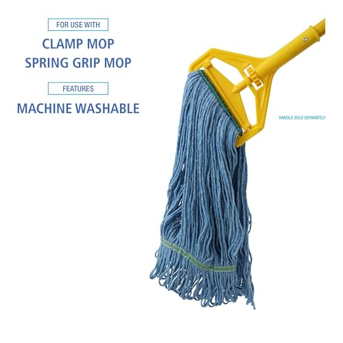 Boardwalk BWK 502BLNB Narrowband Looped-End Mop Head, Medium, Blue (Pack of 12)