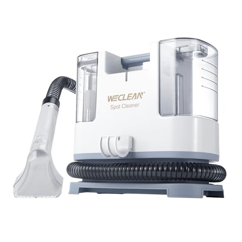WECLEAN C1 Portable Extractor for Couch and Carpet Cleaner Upholstery Cleaner with Deep Cleaning Solution - color: White