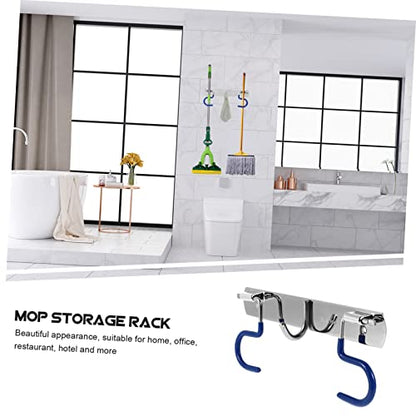 Cabilock Mop Holder Mop Steel S-type Hook Wall-mounted S-type Mop Hook Practical S-type Mop Hook Heavy-duty S-type Mop Hook S-type Mop Wall-mounted Hook S-type Mop Heavy-duty Hook - size: 24X9X2CM
