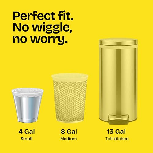 Glad Small Trash Bags 4 Gallon, Lemon Fresh Bleach Garbage Bags, Odor Resistant with Drawstring, 80 Count - size: 80 Count (Pack of 1)