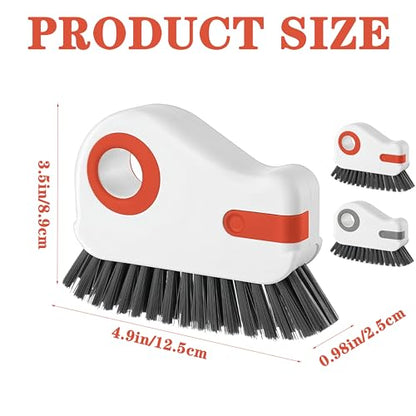 2 in 1 Groove Cleaning Brush,New Window Track Cleaning Tools Multifunction Grout Cleaner Tool with Tweezers and Scraper for Sliding Door Track, Window Seal, Sill (Gray 1 Pcs) - color: Gray 1 Pcs