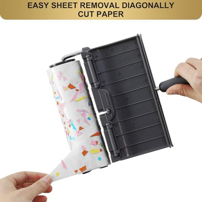 Fedicelly Large Lint Rollers Pet Hair Extra Sticky Refills,Mega Value Set 6.3 inches Wider with 320 Sheets for Cat and Dog Hair Removal,80 Sheets Per Roller - size: 4 Large Refills + 320 Sheets