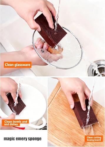Magic Emery Cleaning Sponge, Nano Carborundum Sponge, Stainless Steel Sinks and Kitchen Utensils, Essential Kitchen Cleaning Tool (3Pcs) - color: 3pcs