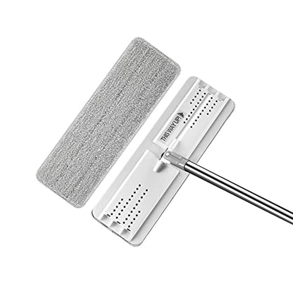 JOYMOOP 13" Microfiber Flat Mop Head Replacement Pad for Floor Mop, White, 1 Pack - color: White