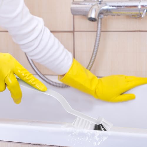 3 Pcs Dish Brush Right Angle Kitchen Scrub Bottle Bathroom Brush Sink Household Pot Pan Edge Corners Tile Lines Cleaning with Stiff Bristles