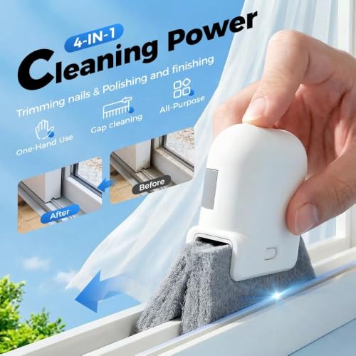 Magic Window Track Cleaner Set - 2026 Upgraded Handheld Brush for Slides, Tile Grout Lines, Shutter Slats, Car AC Vents & Narrow Gaps (Mix-3PCS) - color: Yellow-3pcs