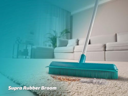 Leifheit Supra Rubber Broom with Telescopic Handle