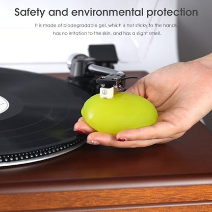 Nobsound Vinyl Record Cleaning Gel: Reusable Universal Cleaner Gel for Dust Removal Biodegradable Gel for Keyboard Speaker Car Dash