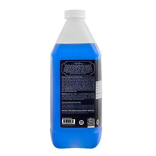 Chemical Guys CLD300 Streak Free Glass & Window Cleaner (Works on Glass, Windows, Mirrors, Navigation Screens & More; Car, Truck, SUV and Home Use), Ammonia Free & Safe on Tinted Windows, 128 fl oz - style: 128 oz (Pack of 1)